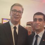 Aleksandar Vučić, President of the Republic of Serbia, and Stefan Stojkov, President of the National Council of the Bulgarian National Minority in Serbia
